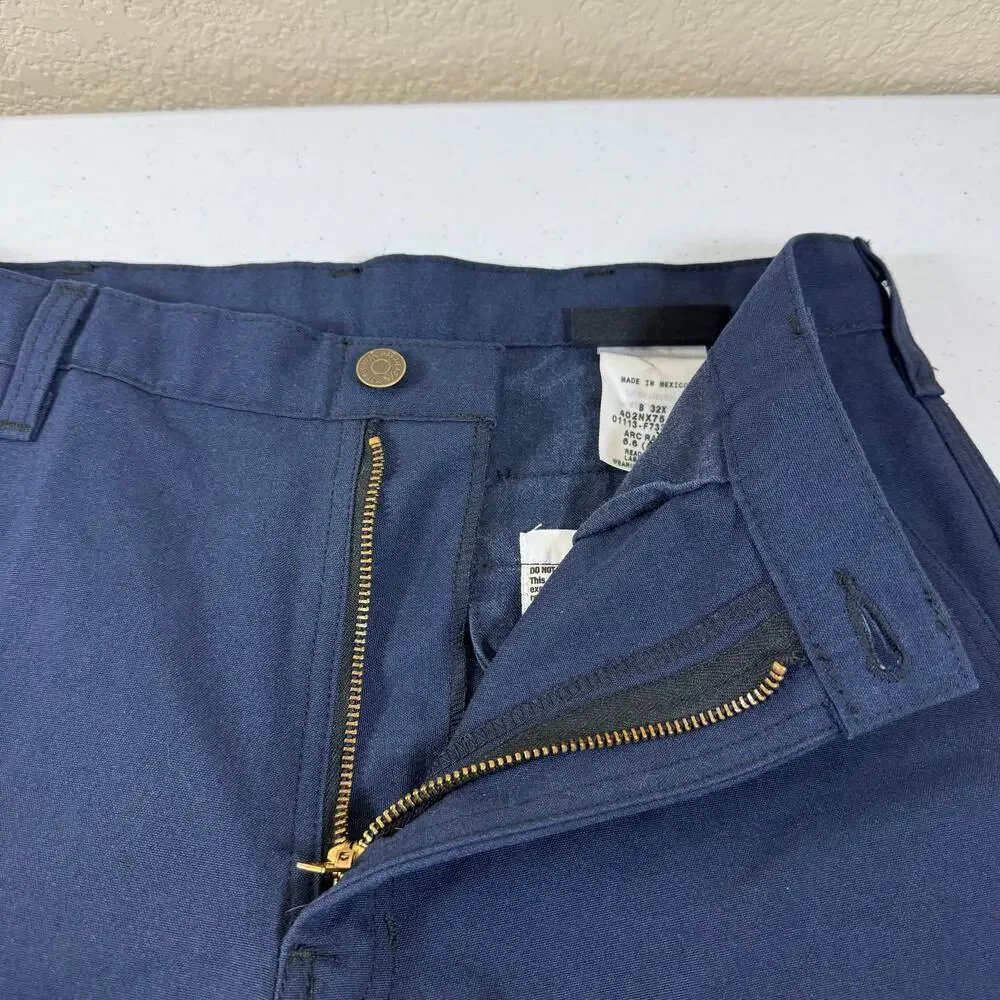 Workrite FR Flame Resistant Pants Mens 32x29 Blue NOMEX Aramid 402NX75NB -b